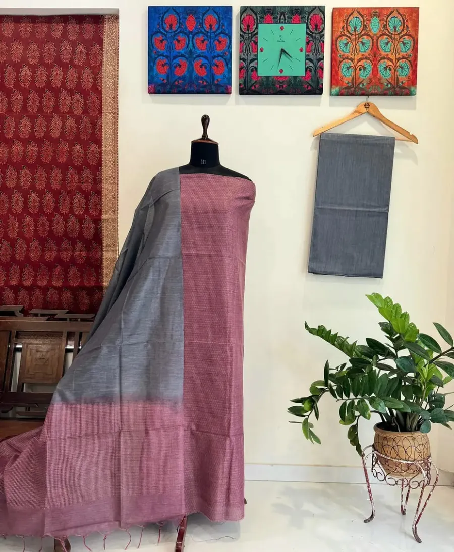 Weaving Jute Silk – Elegant Texture With Subtle Shine Salwar Material